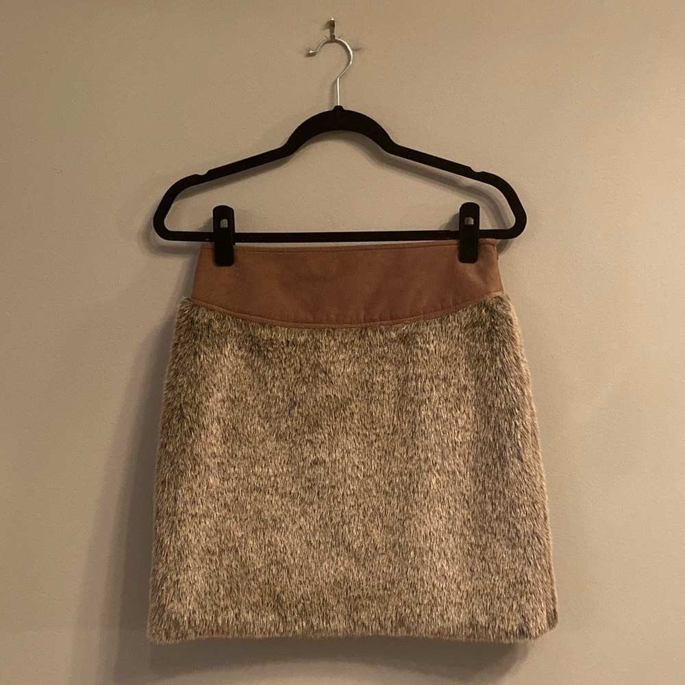 J. McLaughlin Bree Faux Fur Skirt, Size 2 - Picture 3 of 11